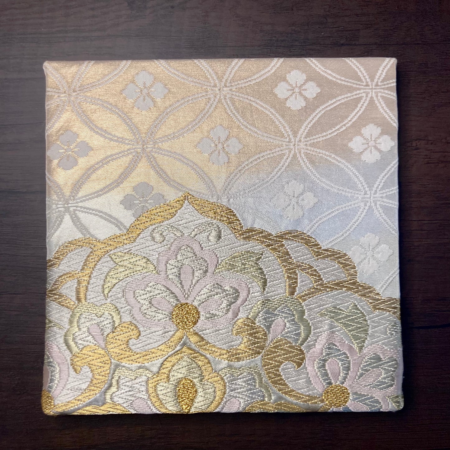 淡い色 Japanese Obi Fabric Panel